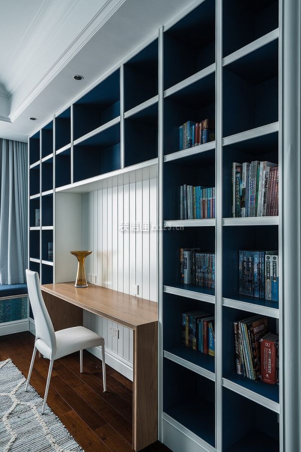 300平米簡歐風格別墅書房裝修效果圖