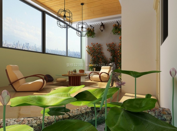 春季陽臺裝修效果圖 春季陽臺裝修效果圖
